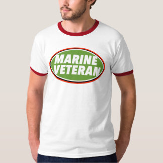 Marine Veteraan Print Noviteit T-shirt