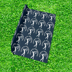 Marine Vrolijke Verjaardag  MAN Golfer Cadeaupapier