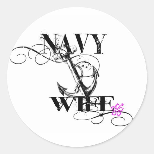 marine vrouw sticker (Voorkant)