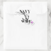 marine vrouw sticker (Tas)