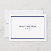 Marine White Frame souhaitant bien demander carte (Dos)