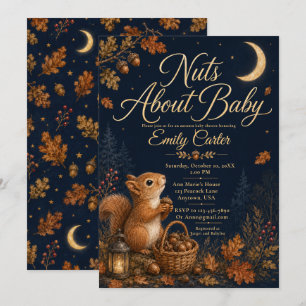 Marine Woodland Herfst Baby Shower Kaart