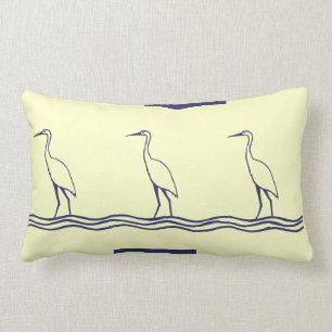 marine zee vogelreiger uit witte PILLOW kust Kussen