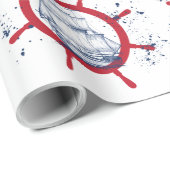 Marine zeilboot cadeaupapier (Rol Hoek)
