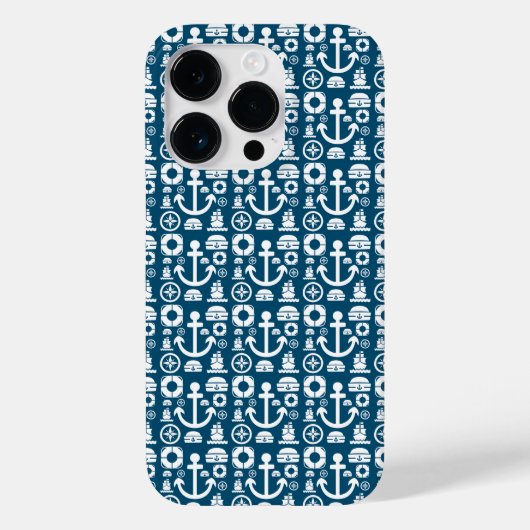 Marine zeiler Element zee patroon Case-Mate iPhone Case (Achterkant)