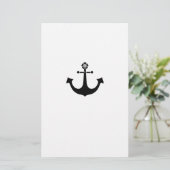 Marineanker Briefpapier (Staand voorkant)
