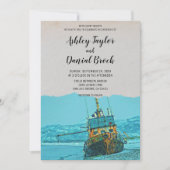  marinebestemming voor zeilschepen bruiloft kaart (Voorkant)