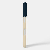 marineblauw anker met Monogram Beige Coastal Case-Mate iPhone Case (Achterkant / Rechts)