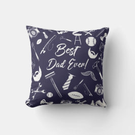 Marineblauw Beste Dag Ooit Kussen