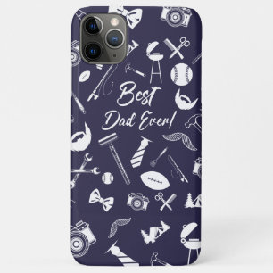Marineblauw Beste Papa Ooit iPhone / iPad hoesje