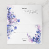 Marineblauw binnen 💙Korenbloem Reverie (Buitenkant ongevouwen)