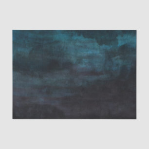 Marineblauw & Blauwgroen moderne Waterverf bruilof Tissuepapier