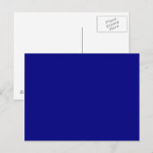 Marineblauw Briefkaart (Voorkant / Achterkant)