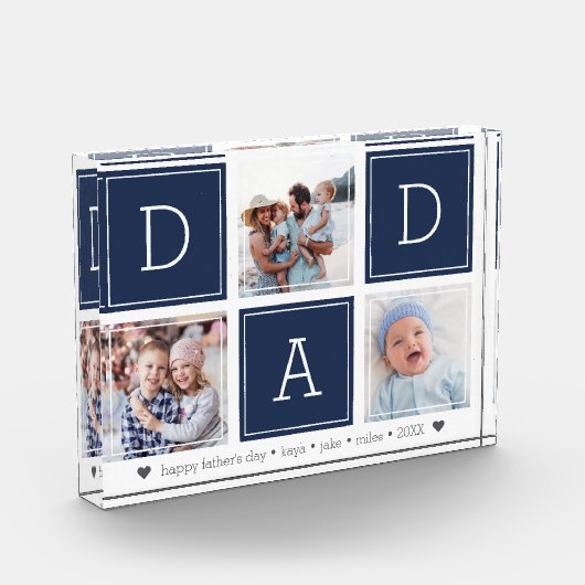 Marineblauw | DAD Colorblock Collage Fotoblokken (Links)