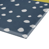 Marineblauw Dalmatische Stippen, Vlekken, Gevlekt, Snijplank (Hoek)