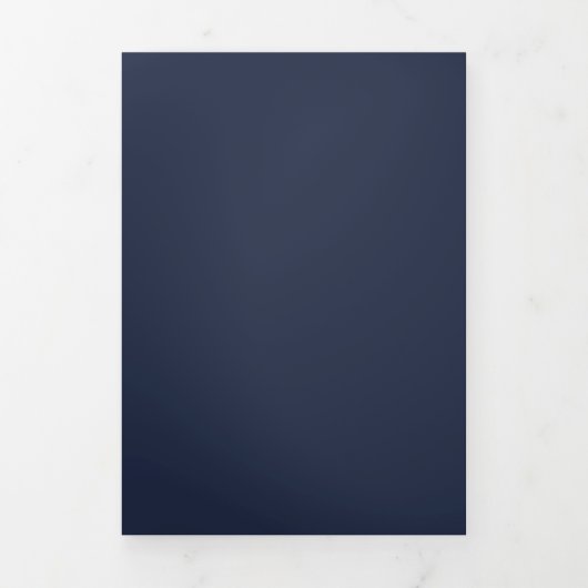 Marineblauw Drieluik Programma (Cover)