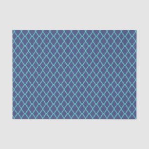 Marineblauw en Blauwgroen Traditioneel Marocaans P Tissuepapier