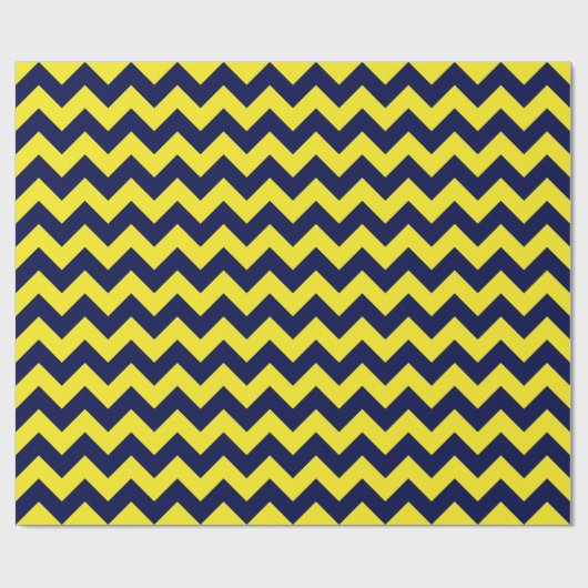 Marineblauw en geel groots papier voor het oppakke (Vlak)