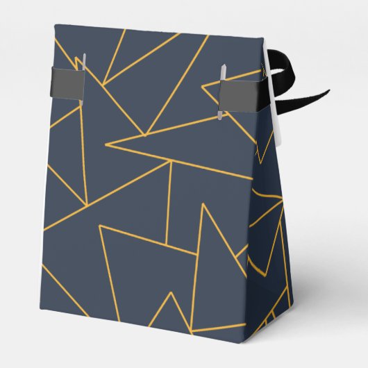 Marineblauw en goud bedankdoosjes (Achterkant)