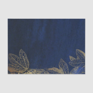 Marineblauw en Goud Tissuepapier