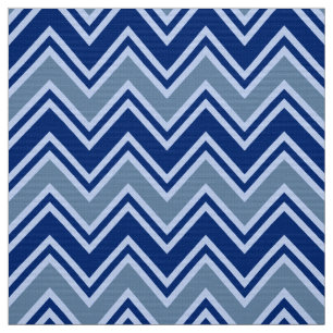 Marineblauw en grijs chevron bekledingsstof stof