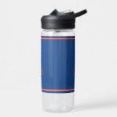 Marineblauw en Oranje Waterfles (Links)