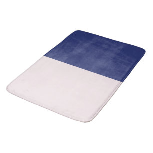 Marineblauw en Roze Verticale Kleurblokken Badmat