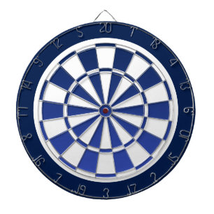 marineblauw fade white dartboard dartbord