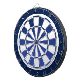 marineblauw fade white dartboard dartbord (Voorkant Rechts)