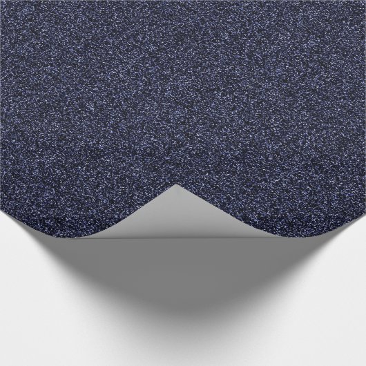 marineblauw faux glitter cadeaupapier (Hoek)