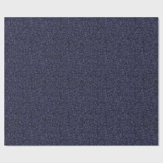 marineblauw faux glitter cadeaupapier (Vlak)
