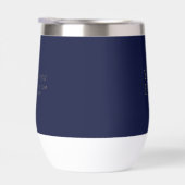 Marineblauw & Goud Minimal Business Logo Aangepast (Rechts)