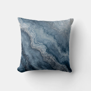 Marineblauw Grijs Lichtblauw Wit Modern 40cm Kussen
