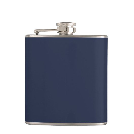 Marineblauw Heupfles (Voorkant)