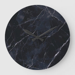 Marineblauw marmer: stenen textuur. grote klok
