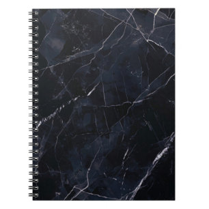 Marineblauw marmer: stenen textuur. notitieboek
