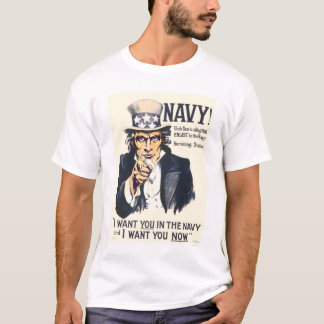 Marineblauw! Oom Sam noemt je T-shirt
