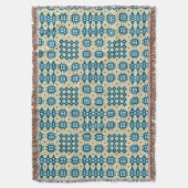 Marineblauw op de Beige Welse Deken van het (Voorkant Verticaal)