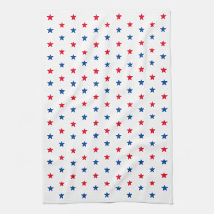 Marineblauw, rood, wit, sterren Amerikaans patriot Theedoek