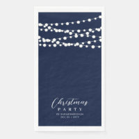 Marineblauw String Lights Elegant Cheers Event