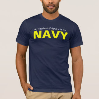 Marineblauw T-shirt