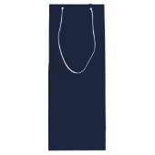 Marineblauw Wijn Cadeautas (Achterkant)