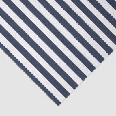  marineblauw & witte strepen gestreept tissuepapier (Detail)