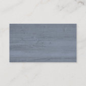 Marineblauw zilveren Waterverf Bloemenbruiloft Web Informatiekaartje (Achterkant)