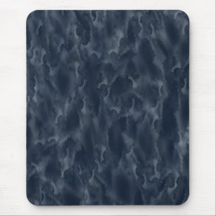 Marineblauwe Abstracte Aquarel Vlek Elegant Chic Muismat