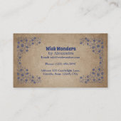  marineblauwe apotheekkaars visitekaartje (Achterkant)