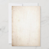 Marineblauwe Blush Rustieke Landelijke Botanische Save The Date (Achterkant)