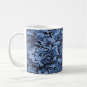 Marineblauwe Camouflage, Militair, Leger Koffiemok (Links)