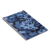 Marineblauwe Camouflage, Militair, Leger Notitieboek (Rechterzijde)