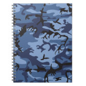 Marineblauwe Camouflage, Militair, Leger Notitieboek (Voorkant)